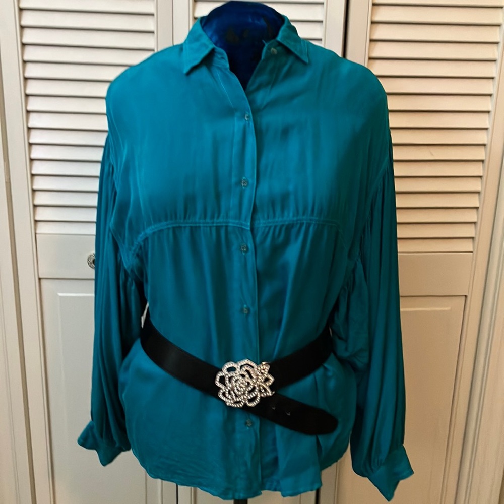 Gorgeous, retro rayon blouse